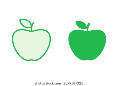 Apple icon set. Apple vector icon. apple symbols for your web design.