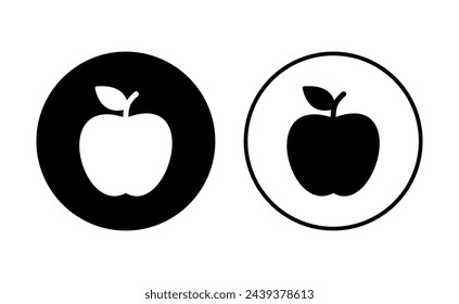 Apple icon set. Apple vector icon. apple symbols for your web design.