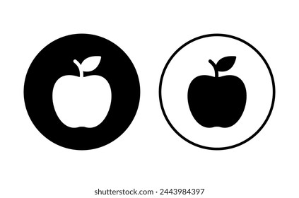 Apple icon set. Apple vector icon. apple symbols for your web design.