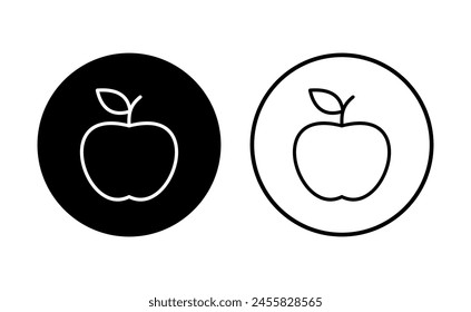 Apple icon set. Apple vector icon. apple symbols for your web design.