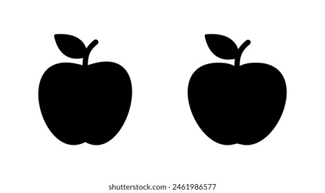 Apple icon set. Apple vector icon. apple symbols for your web design.
