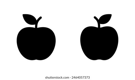 Apple icon set. Apple vector icon. apple symbols for your web design.