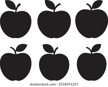 Apple icon set. Apple vector icon. apple symbols for your web design.
