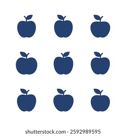 Apple icon set. Apple vector icon. apple symbols for your web design.