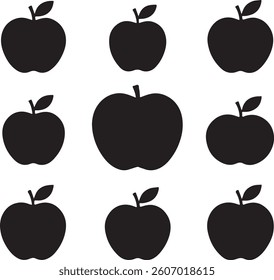 Apple icon set. Apple vector icon. apple symbols for your web design.