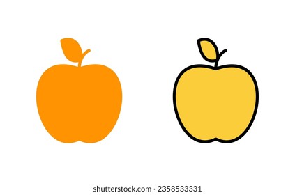 Apple Icon Set für Web- und Mobile-App. Apple-Zeichen und Symbole für Webdesign.