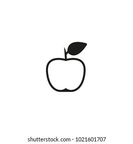 icono de manzana. diseño de señas