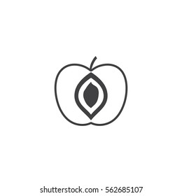 apple icon. sign design