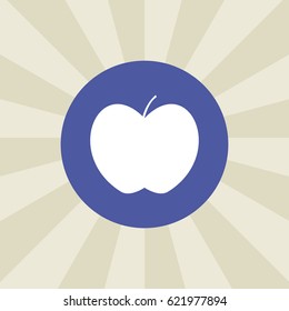 apple icon. sign design. background