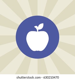 apple icon. sign design. background