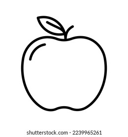 Apple icon. sign for mobile concept and web design. vector illustration