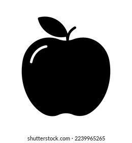 Apple icon. sign for mobile concept and web design. vector illustration