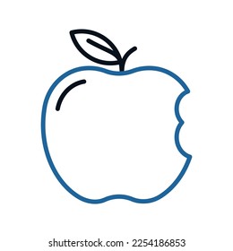 Apple icon. sign for mobile concept and web design. vector illustration