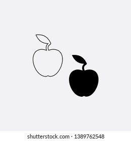 apple icon sign signifier vector