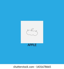 apple icon sign signifier vector