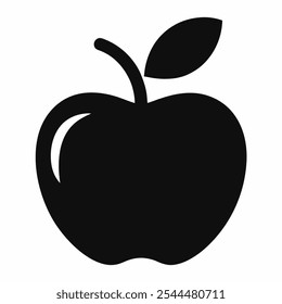 Ícone da Apple. Símbolo de sinal Apple para design de site e aplicativo. Vetor.