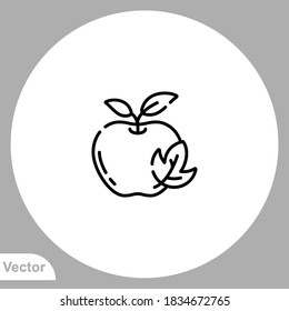 Apple icon sign vector,Symbol, logo illustration for web and mobile