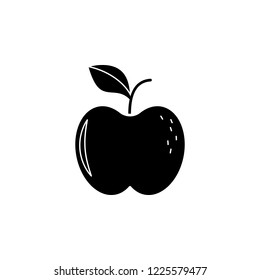 An Apple icon. Simple glyph vector of autumn set for UI and UX, website or mobile application