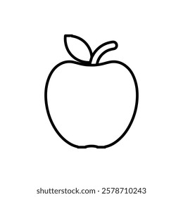 apple icon Simple outline illustration