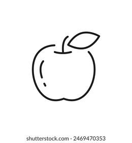 Apple icon. Simple apple icon for social media, app, and web design. Vector illustration.