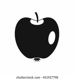 Apple icon in simple style isolated vector illustration