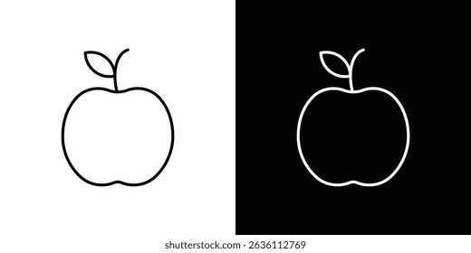Concepto de símbolo de icono de Apple para Diseño gráfico, Sitio web, interfaz de usuario. EPS