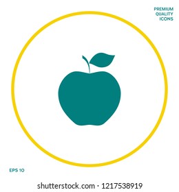 Apple icon symbol. Graphic elements for your design