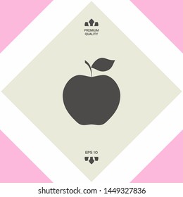 Apple icon symbol. Graphic elements for your design