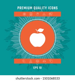Apple icon symbol. Graphic elements for your design