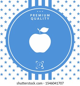 Apple icon symbol. Graphic elements for your design