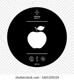 Apple icon symbol. Graphic elements for your design