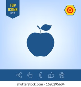 Apple icon symbol. Graphic elements for your design
