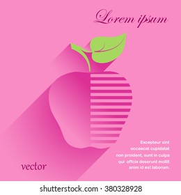 apple icon, symbol apple, sign apple, apple vector