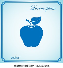 apple icon, symbol apple, sign apple, apple vector