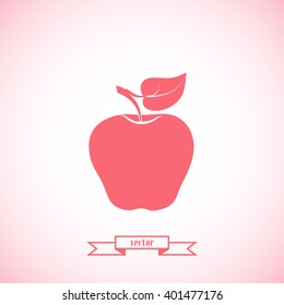 apple icon, symbol apple, sign apple, apple vector