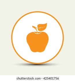 apple icon, symbol apple, sign apple, apple vector