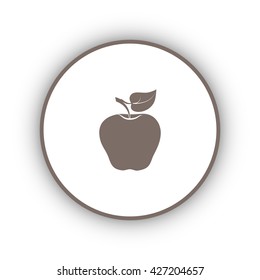 apple icon, symbol apple, sign apple, apple vector
