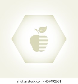 apple icon, symbol apple, sign apple, apple vector