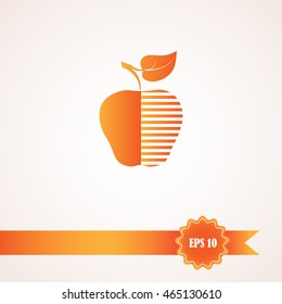 apple icon, symbol apple, sign apple, apple vector