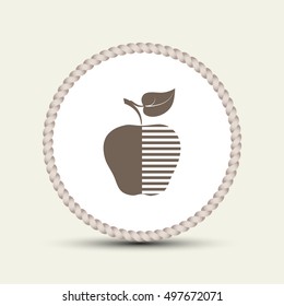 apple icon, symbol apple, sign apple, apple vector