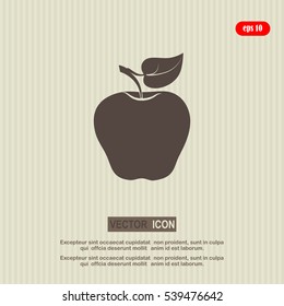 apple icon, symbol apple, sign apple, apple vector