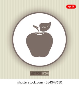 apple icon, symbol apple, sign apple, apple vector