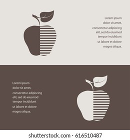apple icon, symbol apple, sign apple, apple vector