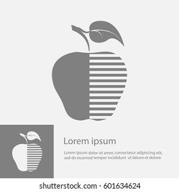 apple icon, symbol , vector