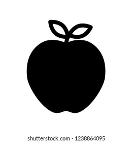 Apple Icon in trendy flat