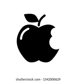 apple icon trendy flat design
