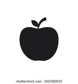 apple icon in trendy flat style 