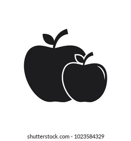 apple icon in trendy flat style 