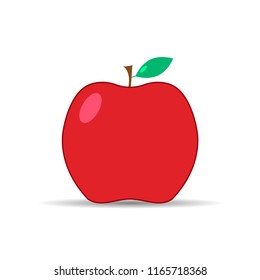 Apple Icon in trendy flat style isolated on white background. Apple Icon page symbol for your web site design Apple Icon logo, app, UI. Apple Icon Vector illustration, EPS10.