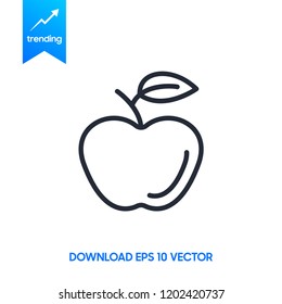 Apple Icon in trendy flat style isolated on grey background. Apple Icon page symbol for your web site design Apple Icon logo, app, UI. Apple Icon Vector illustration, EPS10.
